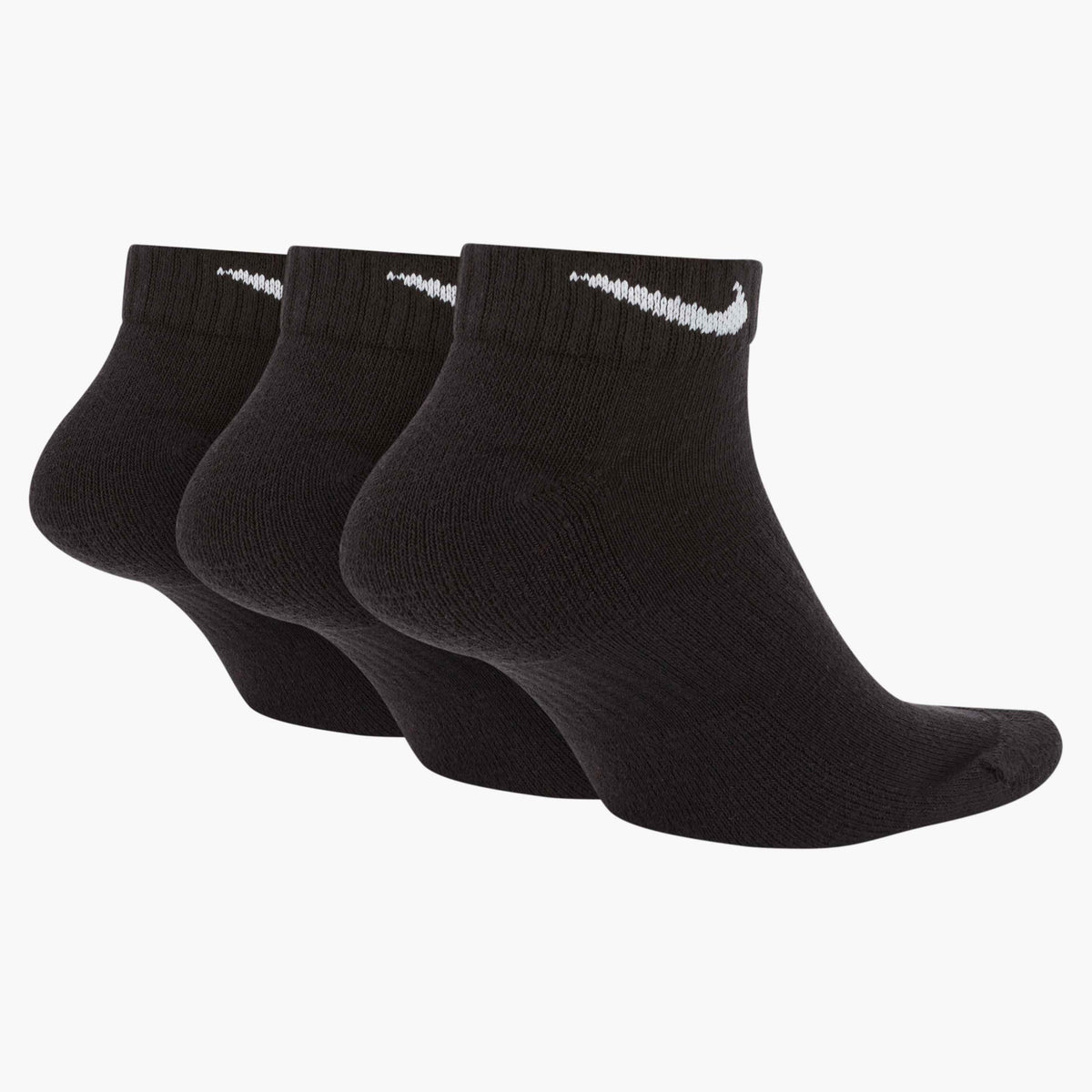 Nike Everyday Cushioned Training Low Socks (3 Pairs) - Black / White