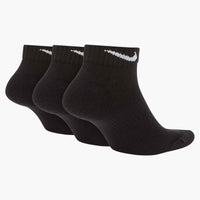Nike Everyday Cushioned Training Low Socks (3 Pairs) - Black / White