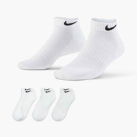 Nike Everyday Cushioned Training Low Socks (3 Pairs) - White / Black