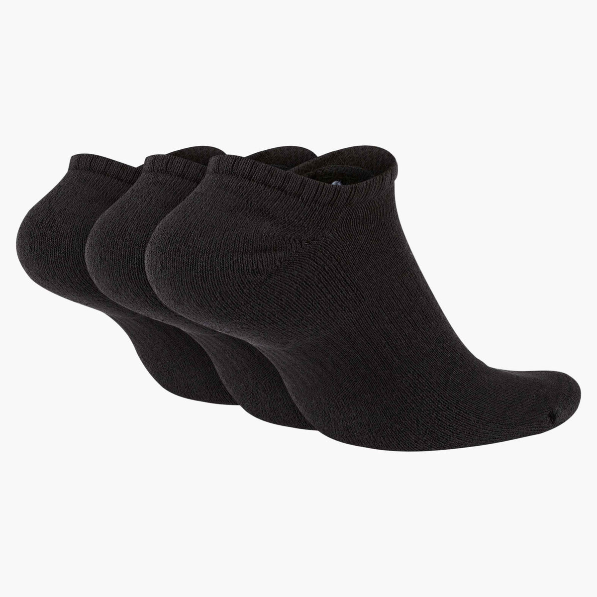 Nike Everyday Cushioned Training No-Show Socks (3 Pairs) - Black / White