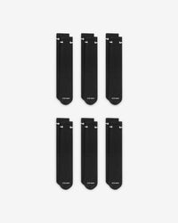 Nike Everyday Plus Cushioned Training Crew Socks (6 Pairs) - Black / White