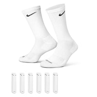 Nike Everyday Plus Cushioned Training Crew Socks (6 Pairs) - White / Black
