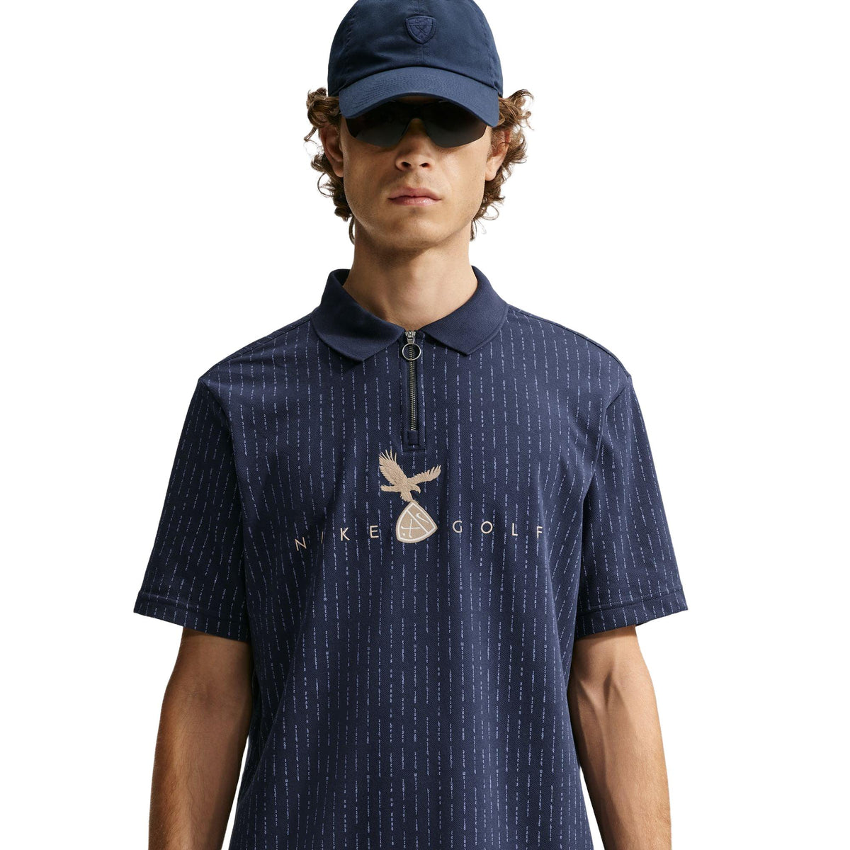 Nike Fairway Fresh Men's Dri-FIT Golf Polo - College Navy / college Navy / limestone