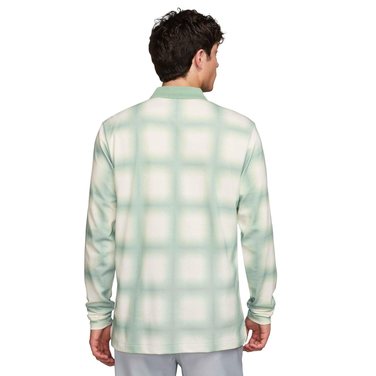 Nike Fairway Fresh Men's Dri-FIT Loose Long-Sleeve Golf Polo - Steam