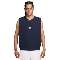 Nike Fairway Fresh Men's Dri-FIT Oversized Golf Wind Vest - College Navy / Limestone