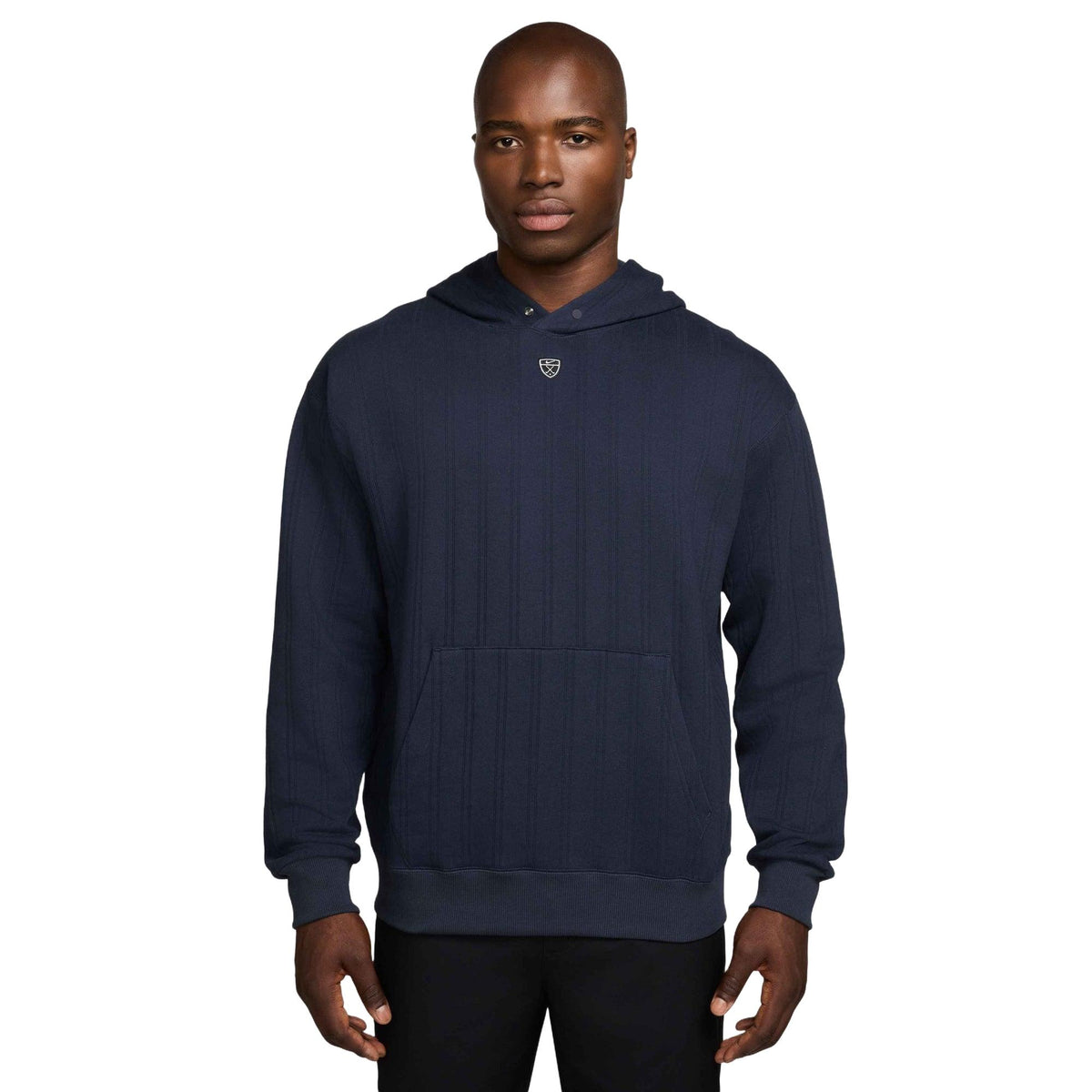 Nike Fairway Fresh Men's Therma-FIT Oversized Golf Hoodie - College Navy / Black