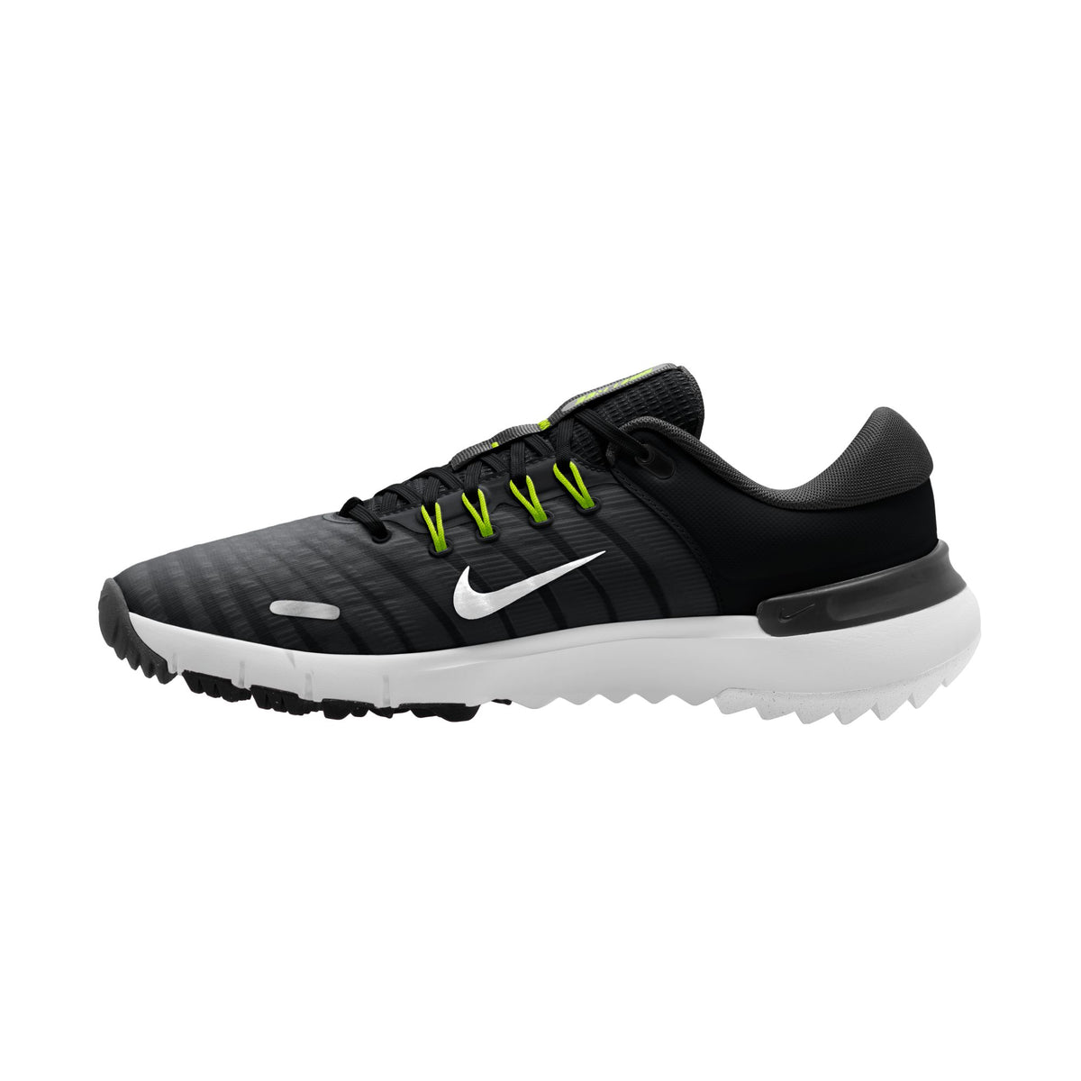 Nike Free Golf NN Golf Shoes - Black/White Iron/ Grey Volt