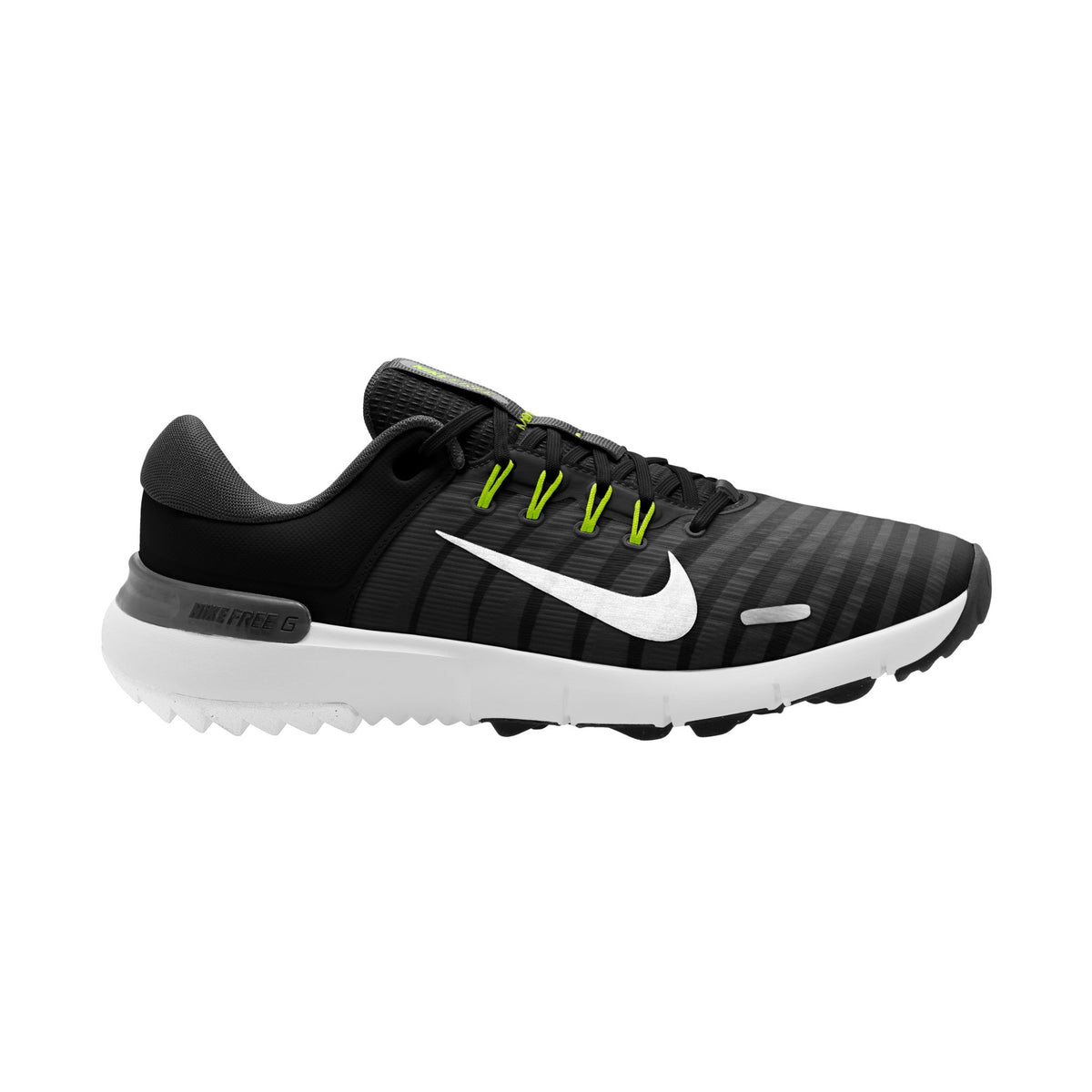 Nike Free Golf NN Golf Shoes - Black/White Iron/ Grey Volt