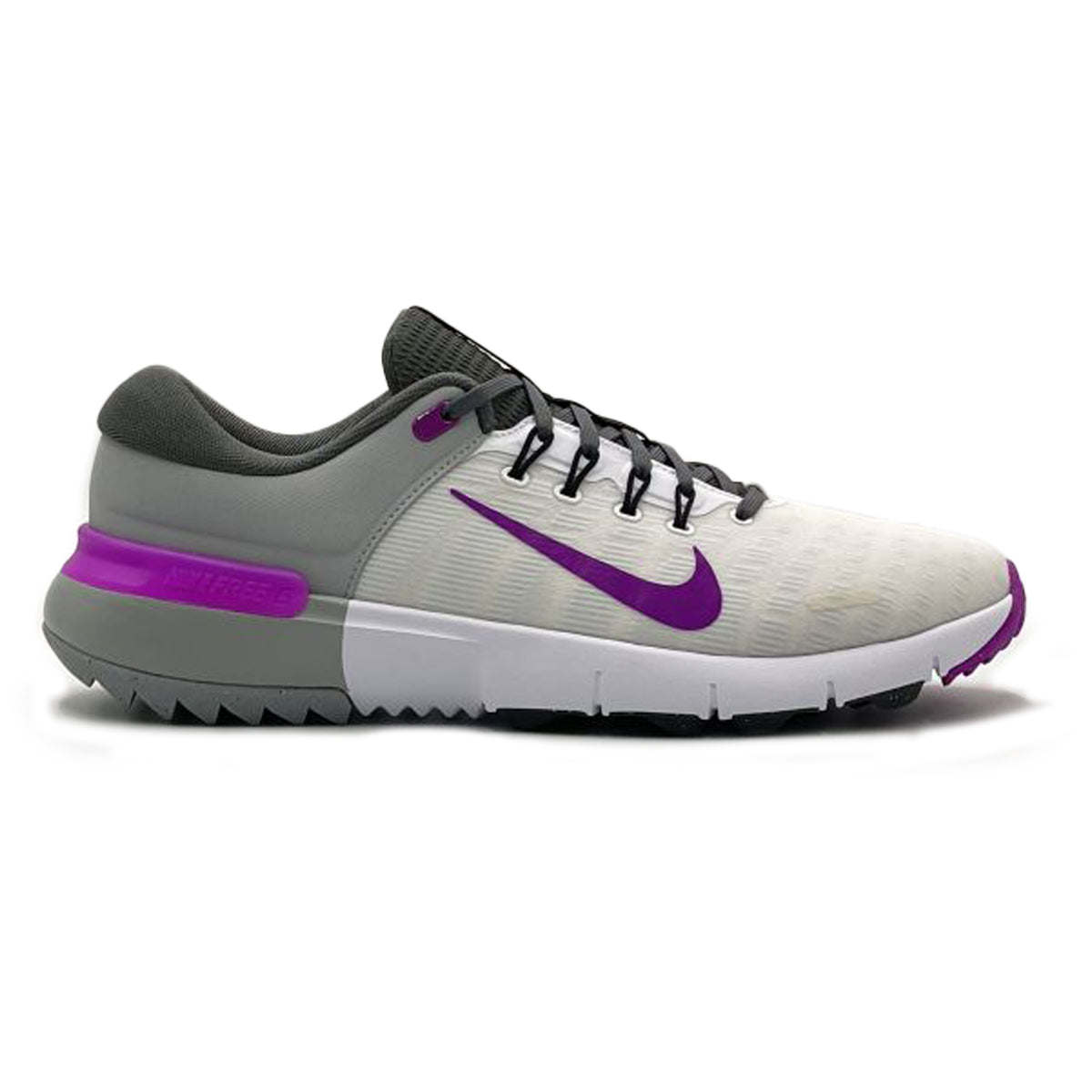 Nike Free Golf NN Golf Shoes - White/Vivid Purple/Wolf Grey