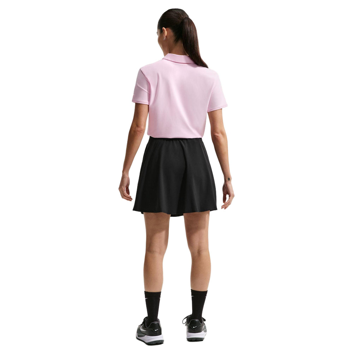 Nike Golf Club Women's Dri-FIT Flouncy Golf Skirt - Black / Sail