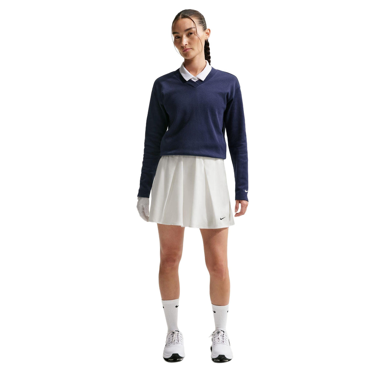 Nike Golf Club Women's Dri-FIT Flouncy Golf Skirt - Sail / Black
