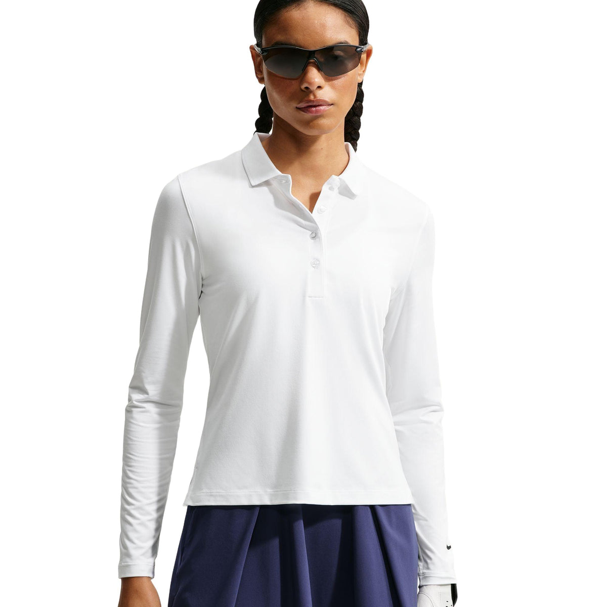 Nike Golf Club Women's Dri-FIT UV Long-Sleeve Golf Polo