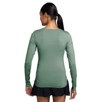 Nike Golf Club Women's Dri-FIT UV Long-Sleeve Golf Top - Steam / White