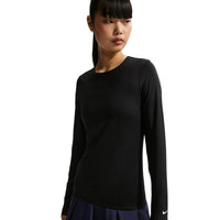 Nike Golf Club Women's Dri-FIT UV Long-Sleeve Golf Top - Black / White