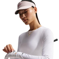Nike Golf Club Women's Dri-FIT UV Long-Sleeve Golf Top - White / Black