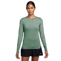 Nike Golf Club Women's Dri-FIT UV Long-Sleeve Golf Top - Steam / White