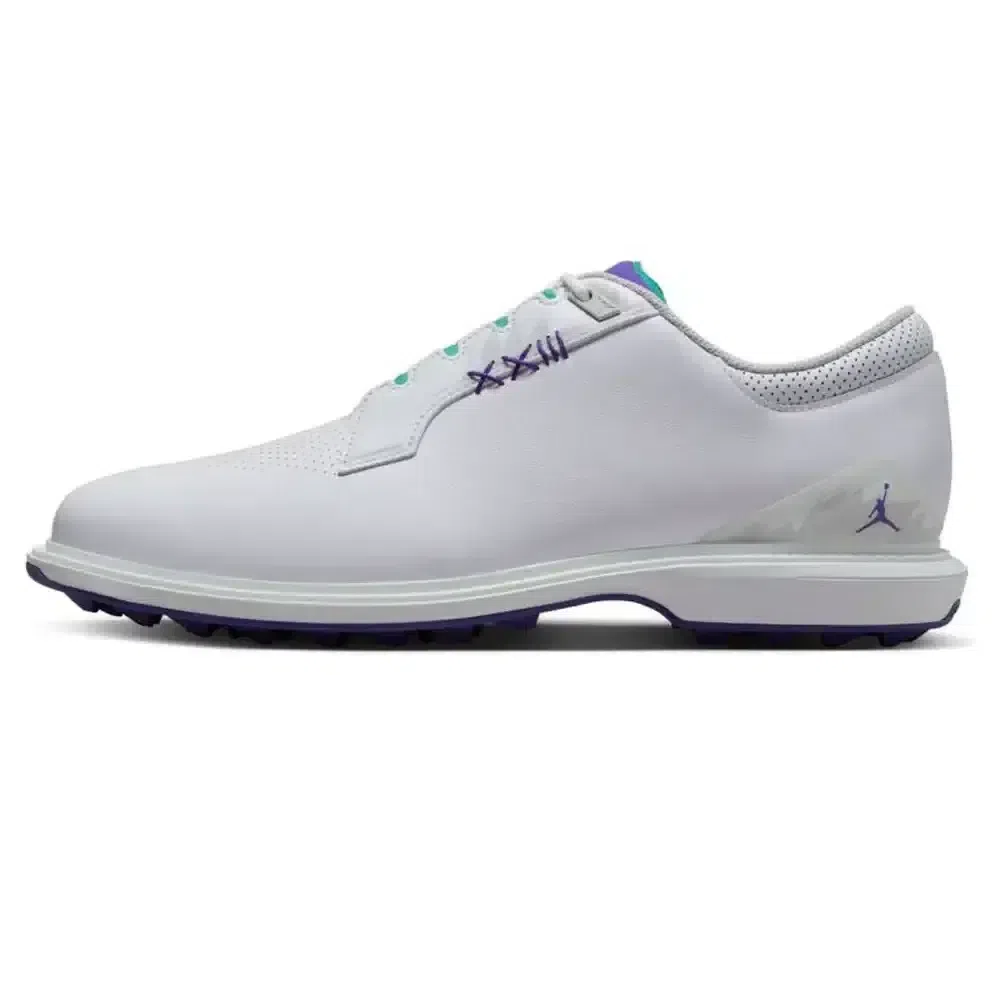 Nike Jordan ADG 5 Golf Shoes White Grape Ice Emerald Rise 8