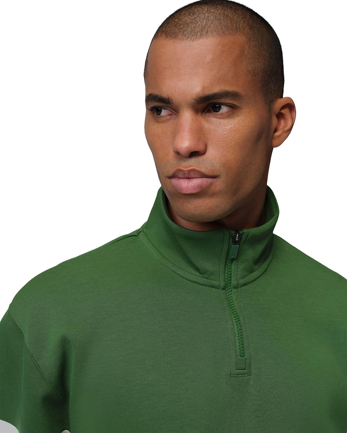Nike Jordan Sport Men's Dri-FIT 1/4-Zip Golf Top - Forest Green / Sail