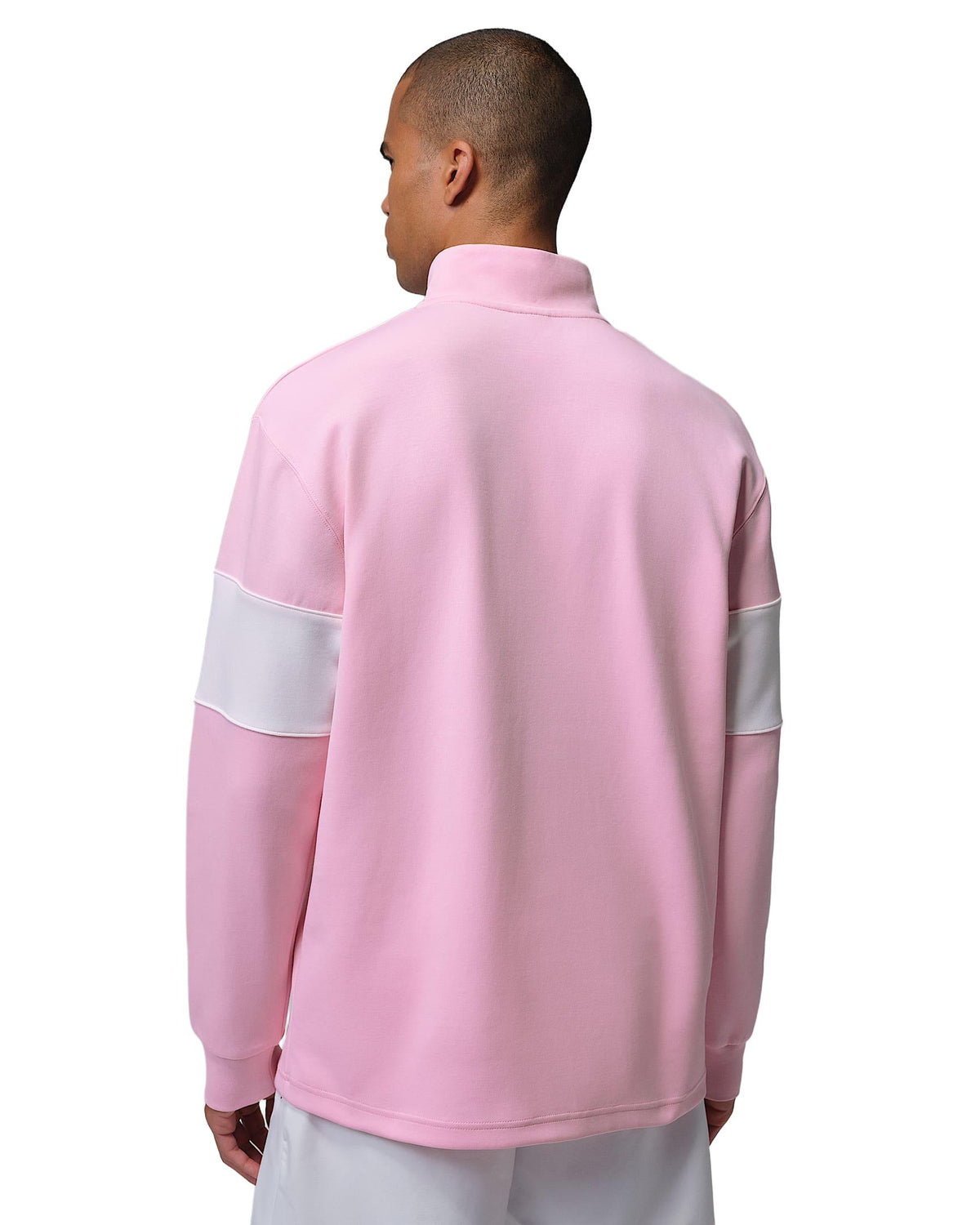 Nike Jordan Sport Men's Dri-FIT 1/4-Zip Golf Top - Medium Soft Pink / Sail