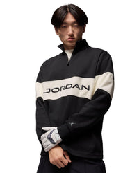 Nike Jordan Sport Men's Dri-FIT 1/4-Zip Golf Top - Black / Sail / Dark Shadow
