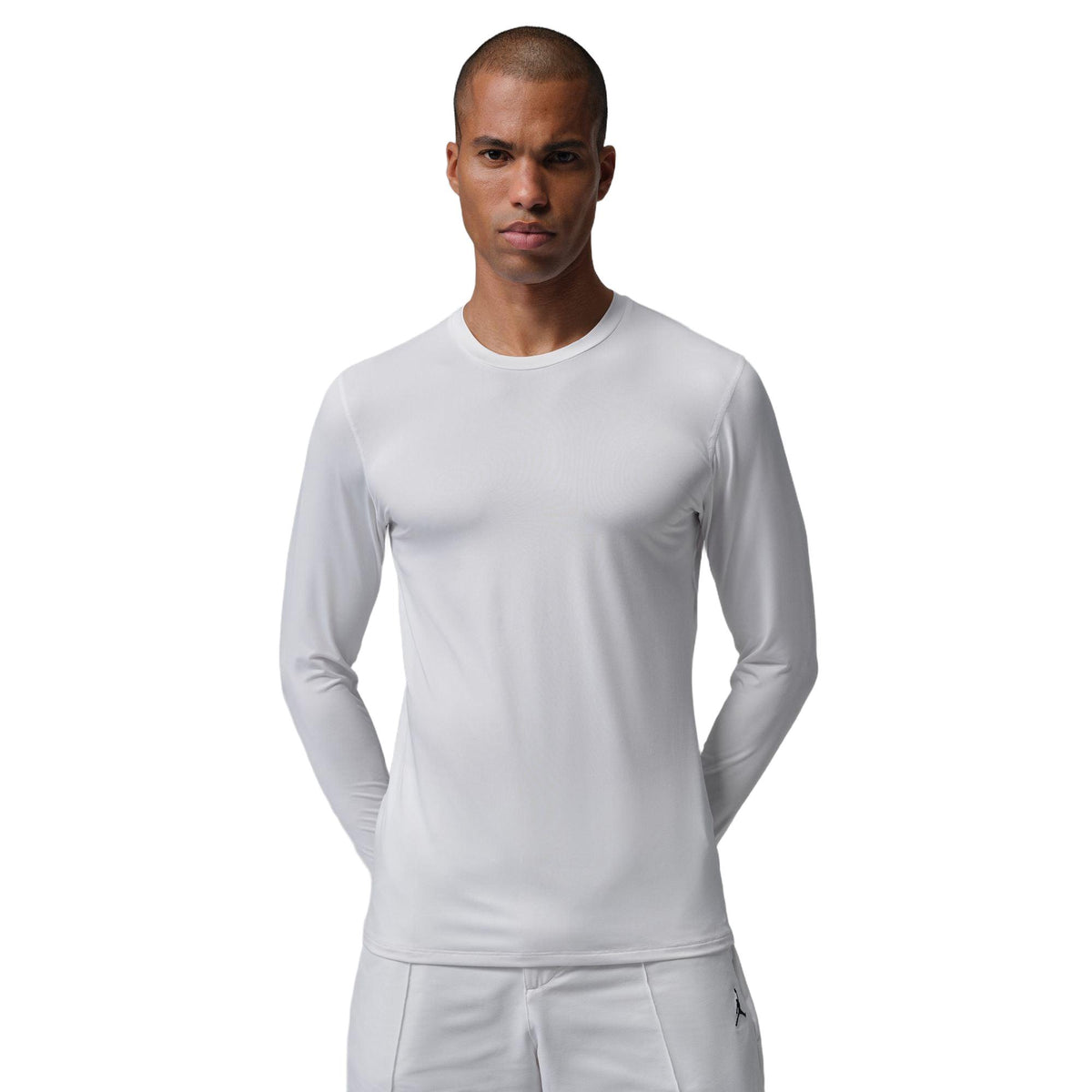 Nike Jordan Sport Men's Dri-FIT Long-Sleeve Base Layer Golf Top - White / Black