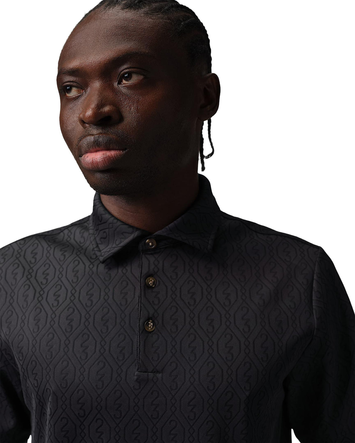 Nike Jordan Sport Men's Golf Jacquard Polo - Black