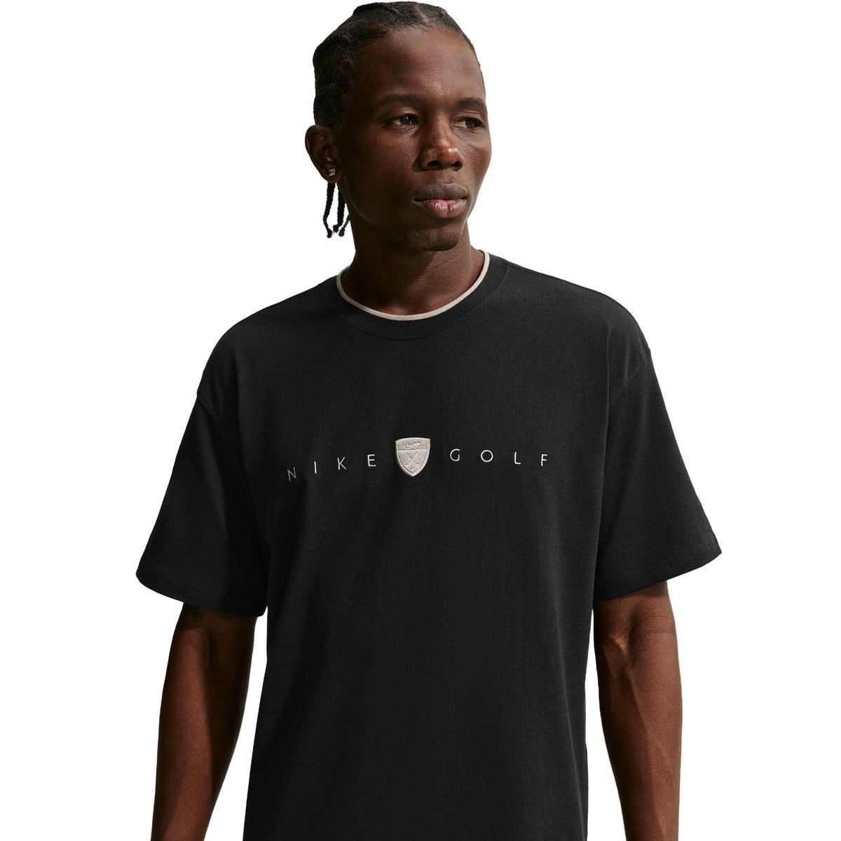 Nike Men's Loose-Fit Golf T-Shirt - Black