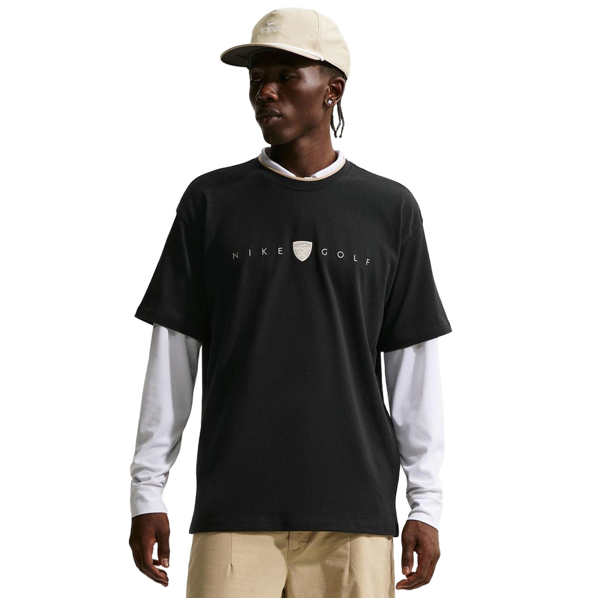 Nike Men's Loose-Fit Golf T-Shirt - Black