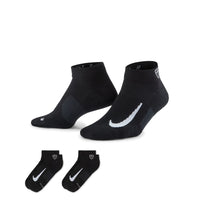 Nike Multiplier Low Golf Quarter Socks - Black - 2 Pairs
