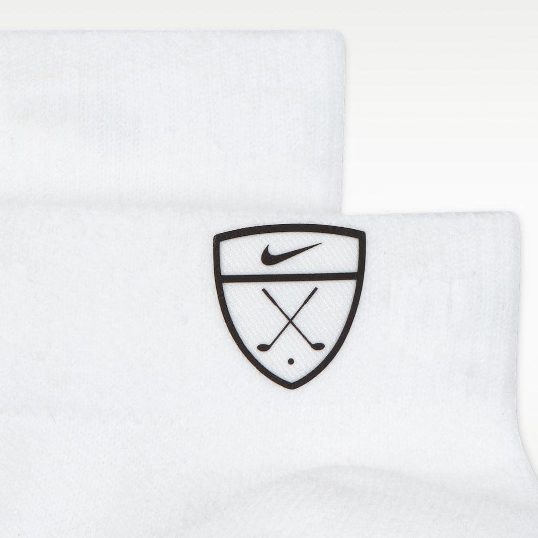 Nike Multiplier Low Golf Quarter Socks - White - 2 Pairs