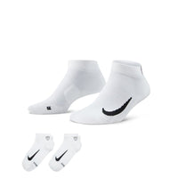 Nike Multiplier Low Golf Quarter Socks - White - 2 Pairs