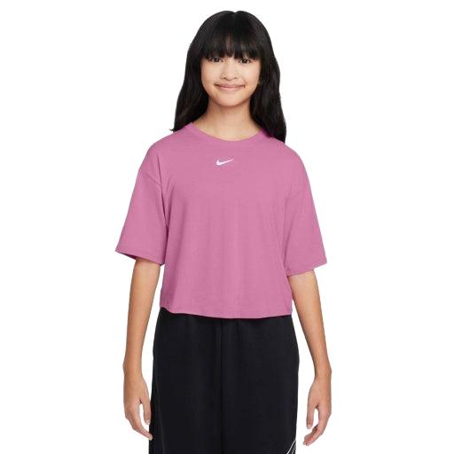 Nike One Relaxed Big Kids' (Girls') Dri-FIT Short-Sleeve Top