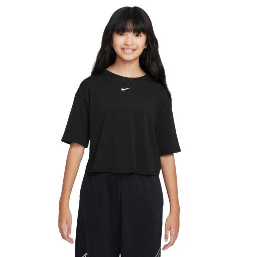 Nike One Relaxed Big Kids' (Girls') Dri-FIT Short-Sleeve Top