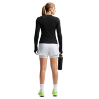Nike One Women's Dri-FIT High-Waisted 3" 2-in-1 Shorts - White / Black