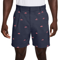 Nike Par Men's Dri-FIT Embroidered 6.5" Golf Shorts - College Navy / Black / Hot Lava