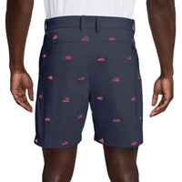 Nike Par Men's Dri-FIT Embroidered 6.5" Golf Shorts - College Navy / Black / Hot Lava