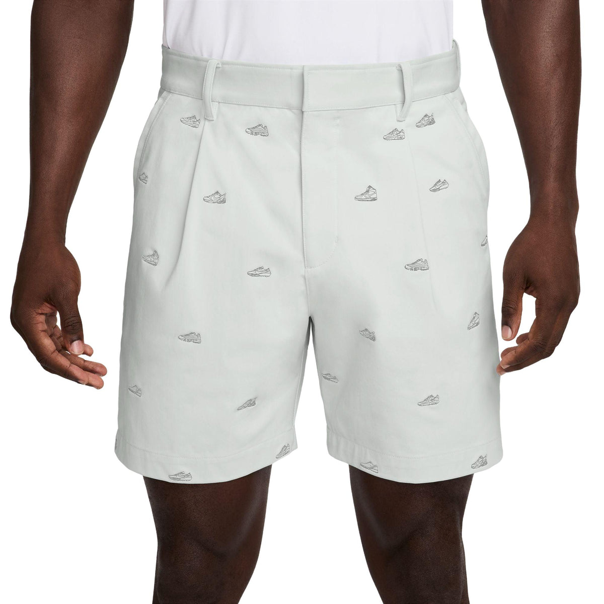 Nike Par Men's Dri-FIT Embroidered 6.5" Golf Shorts - Photon Dust / College Navy