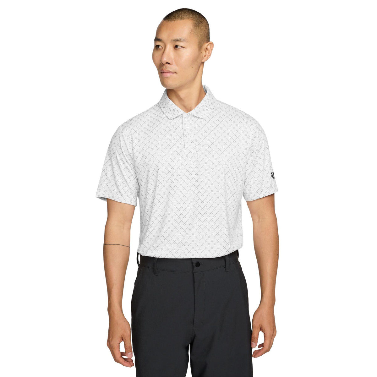 Nike Par Men's Dri-FIT Golf Polo - Clubs Print - White