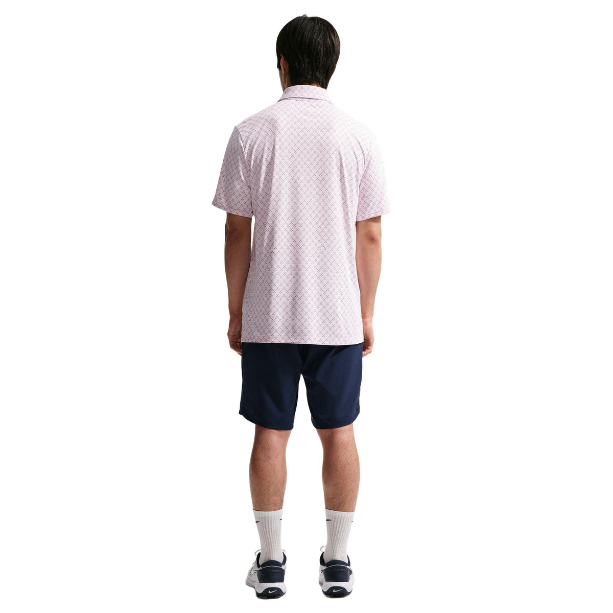 Nike Par Men's Dri-FIT Golf Polo - Clubs Print - Pearl Pink