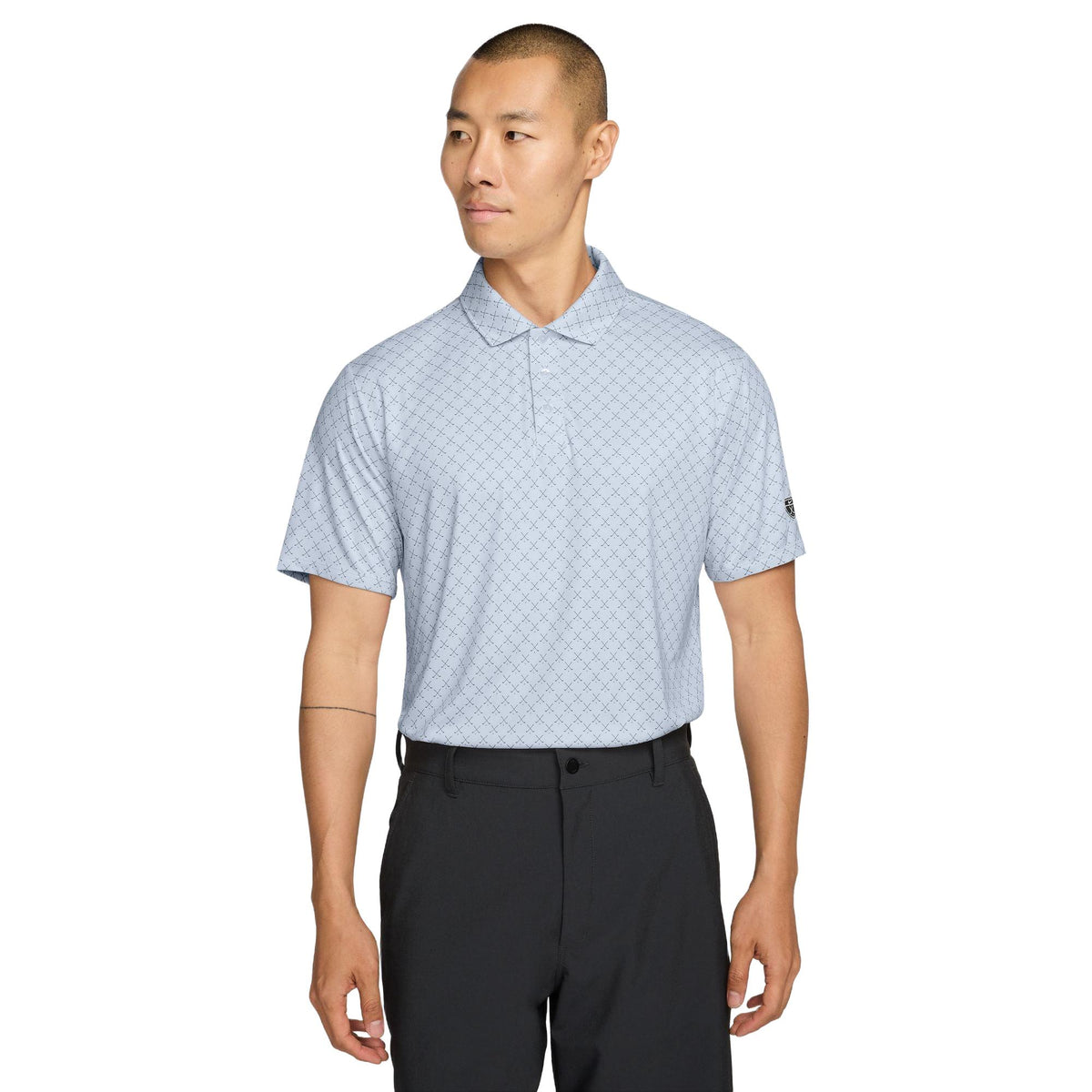 Nike Par Men's Dri-FIT Golf Polo - Clubs Print - Football Grey