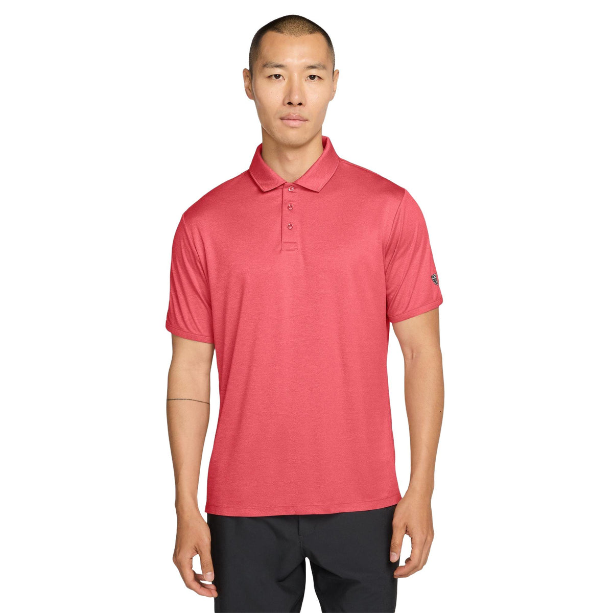 Nike Par Men's Dri-FIT Golf Polo - Heather - Hot Lava