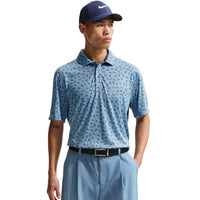 Nike Par Men's Dri-FIT Golf Polo - Shoe Print - Work Blue