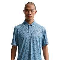 Nike Par Men's Dri-FIT Golf Polo - Shoe Print - Work Blue