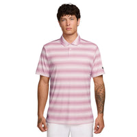 Nike Par Men's Dri-FIT Golf Polo - Stripe - Pearl Pink