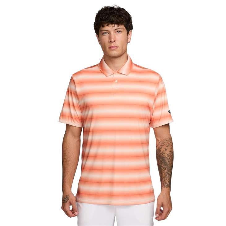 Nike Par Men's Dri-FIT Golf Polo - Stripe - Orange Frost