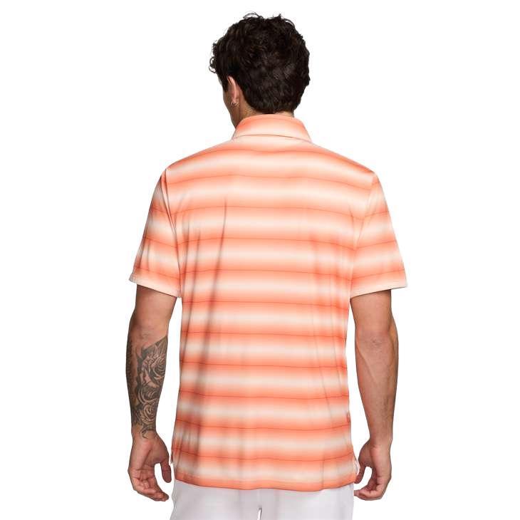Nike Par Men's Dri-FIT Golf Polo - Stripe - Orange Frost