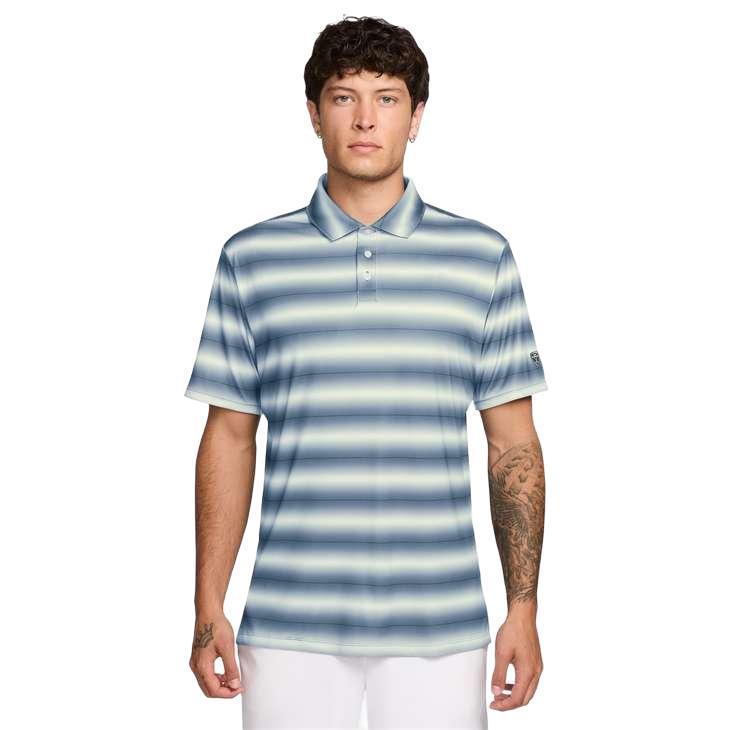 Nike Par Men's Dri-FIT Golf Polo - Stripe - Work Blue