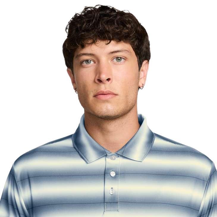 Nike Par Men's Dri-FIT Golf Polo - Stripe - Work Blue