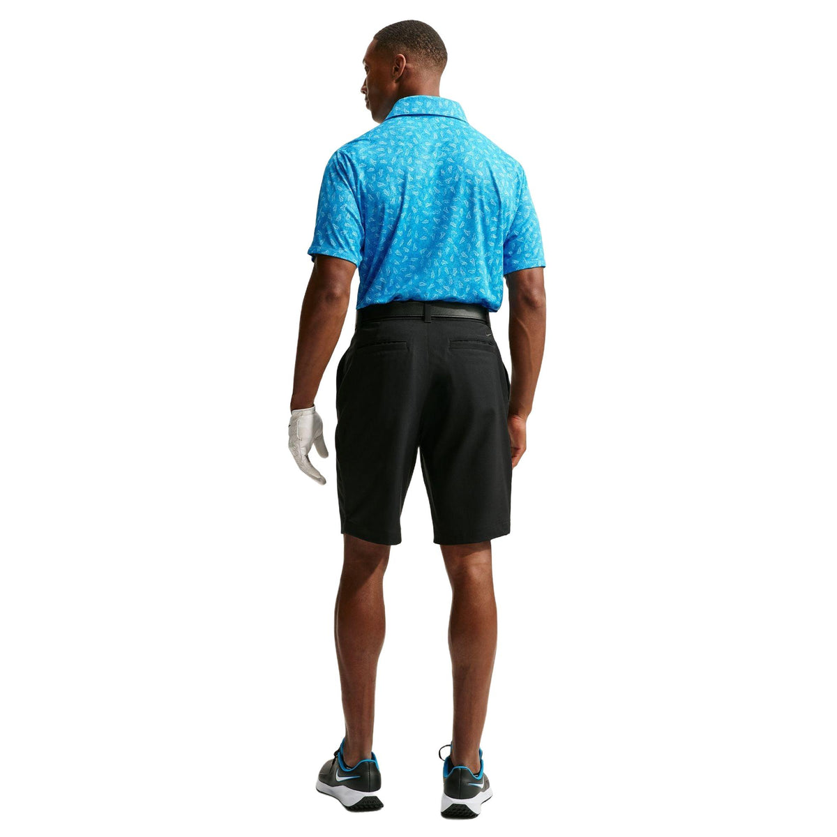 Nike Par Men's Dri-FIT Grass Print Golf Polo - Aurora Blue