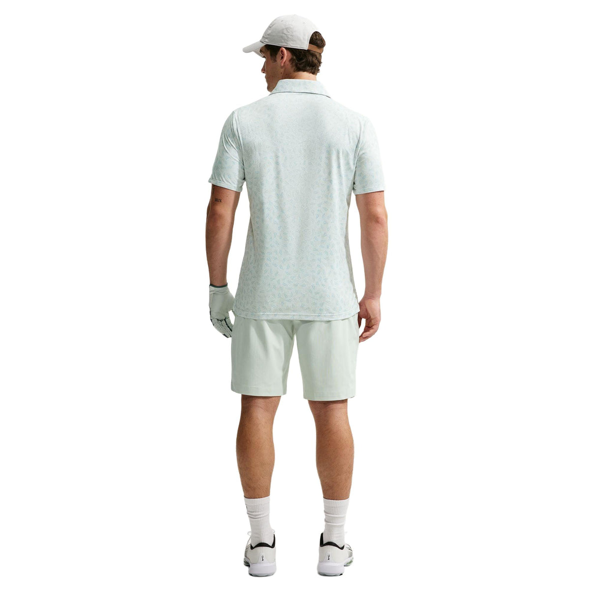 Nike Par Men's Dri-FIT Grass Print Golf Polo - White